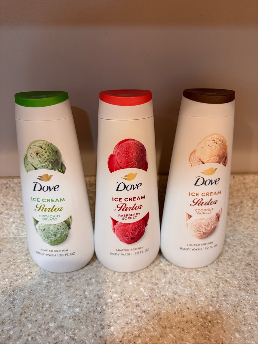 Dove Ice Cream Parlor Body Wash - Raspberry Sorbet (Red)